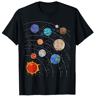 Planeten Sonnensystem Raumfahrt Universum Astronomie T-Shirt