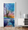 MyMaxxi - Tür bekleben mit Türtapete Türposter Türfolie Selbstklebend 90x200 Bunte Malerei Horizont - Tür verschönern Türaufkleber Türklebefolie Wolken Landschaft blau