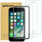 Totill 3 Piezas Protector Pantalla para iPhone 8, iPhone 7, iPhone 6s y iPhone 6, con Posicionador, Marco de Alineación Incluido, Screen protector, Amigable para Funda, Anti-Burbujas, Anti-arañazos