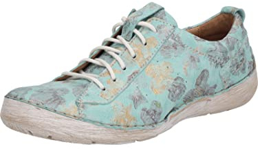 Josef Seibel Damen Low-Top Sneaker Fergey 56,Weite G (Normal),Wechselfußbett,Halbschuhe,straßenschuhe,Sportschuhe,Grün (Mint-Multi),37 EU