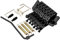 Musiclily Pro BL001 54mm Gitarre Double Locking Tremolo System Steg mit 34mm Messing Block für Floyd Rose Style E-Gitarre, Schwarz