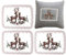Bemvp Weihnachts-Rentier-stickpatch 4pcs Halbtransparente Hirschmuster Pathces DIY Weihnachtsfestigen Applikationen