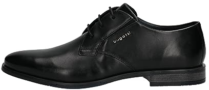 bugatti Gapo, Zapatos con Cordones Hombre, Negro 02, 42 EU