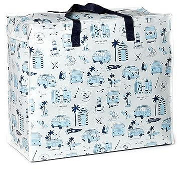 Volkswagen VW T1 Camper Bus Explore More Zip Up Laundry Storage Bag