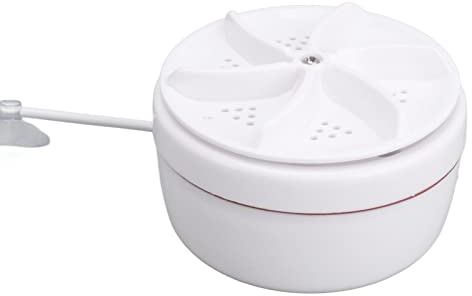 HEEPDD Mini Lavadora Portátil de 5V y 60W con Turbina USB, Lavadora de Forma Redonda para Ropa de bebé y Ropa Pequeña, Calcetines, Ropa Interior
