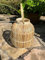 BOURGH Bambus Laterne VILLAPIANA Natur - Holz Windlicht Natur H 31 cm - Dekoration/Kerzenhalter mit Glaseinsatz - Für Balkon/Garten/Terasse und Wohnung