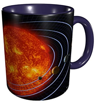 BAAROO Ceramic Coffee Mugs Restaurant Outer Space Galaxy Solar System Print Coffee Mug for Coffee, Cappuccino, Tea, Cocoa, Cereal