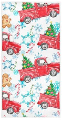 GAIREG Serviette de toilette douce à motif de Noël festif 38,1 x 76,2 cm