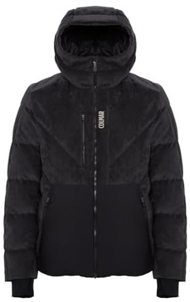 COLMAR bauschige Ski-Daunenjacke aus Stretch-Cord, Black,50