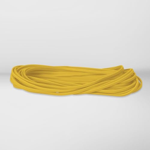 Long Rubber Bands, YELLOW, 7” Inches x 1/8” Inch, Trash Can Rubber Bands, Strong Elastic Bands, Many Color Options, Giant Rubber Bands – 7” x 1/8” – YELLOW – 20 Bands