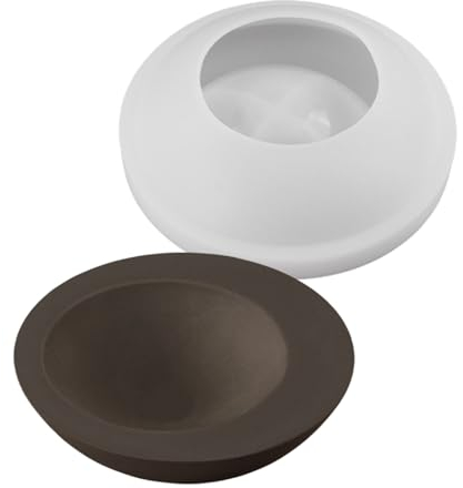 Kleine runde Betonform für Blumentopf, Eierschalen, Sukkulenten, Pflanzgefäß, Vase, Kerzen, Tasse, Aufbewahrungsglas, Epoxidharz, Gips, Zement, Tonform