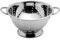 Scolapasta inox 18/10 con piede e 2 manici made in Italy, Montini, diametro cm. 26