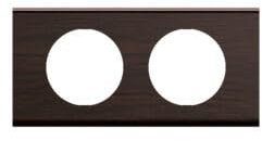 LEGRAND - Céliane-Platte – Abdeckplatte für Céliane-Steckdosen und Schalter – 2 Positionen – Esche Wenge