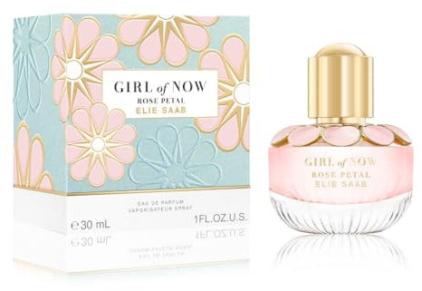 Elie Saab Girl of Now Rose Petal 30 ml – Eau de Parfum – Frauen Parfüm – Fruchtig-floraler Duft – Fruchtige und Florale Noten – Transparenter Glasflakon
