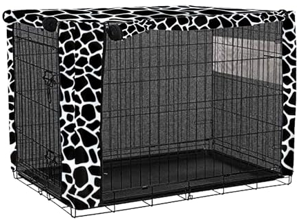Housse de cage pour chien, avec double porte, durable, coupe-vent, pour niches, accessoires intérieurs