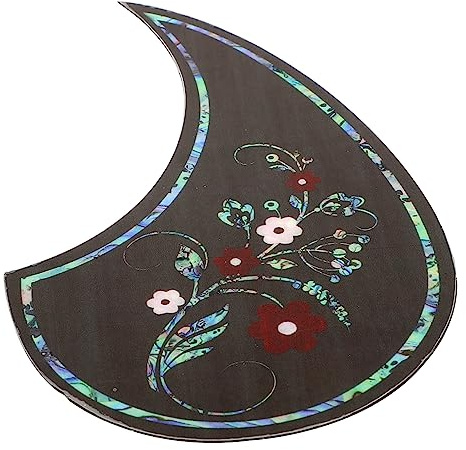 CORHAD Golpeador Diseño Creativo Protector Plástico Antiarañazos Autoadhesivo de 39-41 Pulgadas y Estilo Floral para Guitarra para Guitarra Acústica