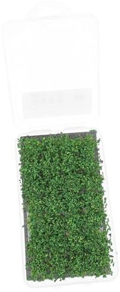 POPETPOP 3 Pièces Abri d'herbe Fausses Dalles de Gazon Faux Gazon pelouse décoration Jardin décoration de Jardin modèle de Brousse de Simulation Sens de la Fausse Herbe Plastique Green