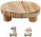 Rison en bois, support d'affichage de tabourets en bois, 6 rondelles Rouser Riser Stand pour affichage du support de pot de fleur intérieure Soutien en pot de plante décorative pour intérieur extérie