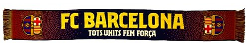 FC Barcelona Lizenzierter Schal Barça – Loom Nr. 47 – 140 x 20 cm