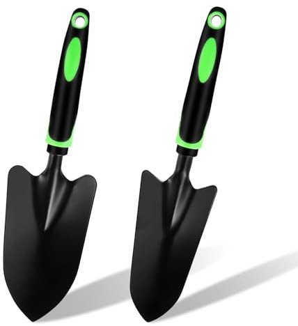 Outillage de Jardin, 2pcs Outils Jardinage Pelle Jardinage Petite Pelle de Jardin en Acier Pelle à Plantation Petite Pelle à Main Pelle de Plage Petite pour Planter et Transplanter