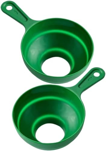 BOWINGBO Embudo de llenado de polvo, herramienta de enlatado para el hogar, embudo de enlatado de boca ancha, embudo para transferencia de aceite líquido y polvo, embudo de transferencia de cocina,