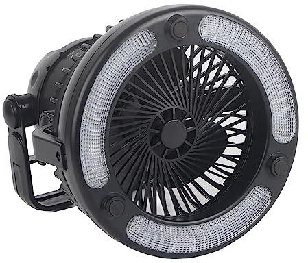 Camping Fan Light ABS Lightweight 18Led Tragbarer Multifunktions-Außenzeltventilator mit heller Beleuchtung und Energieeffizienz