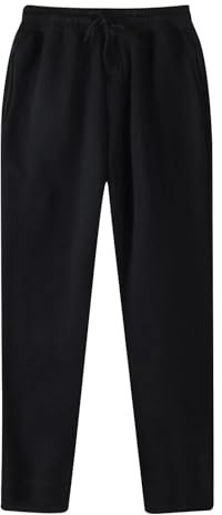 Generico Pantaloni Tuta Uomo Invernali Pantalone Sportivi in Pile con Tasche Palestra Jogging Running Moto Sport Pants Felpati Trousers Autunnali Eleganti Casual