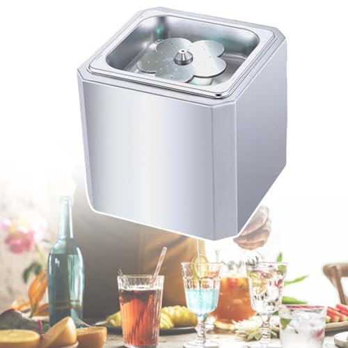 HCAUYNN Upgrade-Eisbechermaschine, EIN-Knopf-Schalter, 6-Sekunden-SchnellküHlgeräT FüR Co2-GlasküHler, Mit Led-Licht, FüR Bar, Restaurant Und KüChe