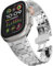 TWRQA Correa de acero inoxidable para Apple Watch Ultra 2 Band 49 mm 45 mm 44 mm 42 mm, correa de metal con cierre plegable para Apple Watch Series 9 8 7 6 5 4 3 2 1 Ultra/Ultra 2 Men(AP-Silver)