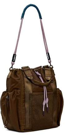 Desigual Rucksack Freizeitrucksack Neo Grunge Globe Nylon Backpack Brown braun