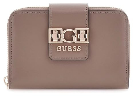 GUESS Porte-Monnaie Jane Zip Around Wallet Dark Taupe