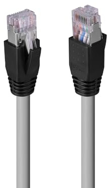 LINDY 60m Cat.6A U/FTP LSZH Solid Core Network Cable Grey