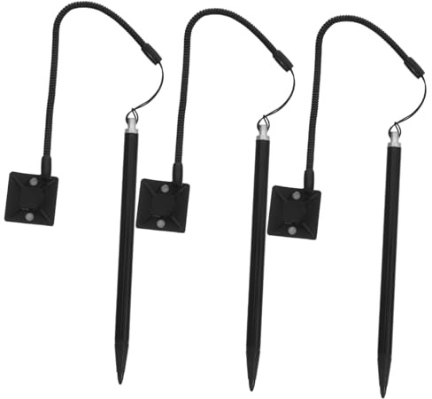 HEALSOPTHY 3 pièces Stylet Résistif Métallique avec Support et Lanière Antiperte pour Écrans Tactiles Résistifs Stylo Précis pour Navigation Auto Caisse Enregistreuse et Machines Pos