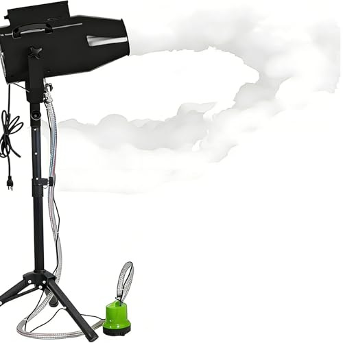 SHUMIAO Bühneneffekt Jet Schaummaschine, Party-Schaumkanone Mit Stativständer, Einstellbarer Winkel, 6–10 m Entfernung/80 m² Fläche, für Outdoor Partys & Pool Events
