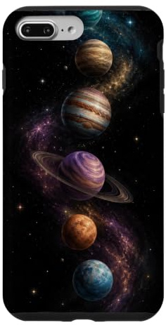 Planet Space Galaxy Astronomy Cosmic Orbit Case for iPhone 7 Plus/8 Plus