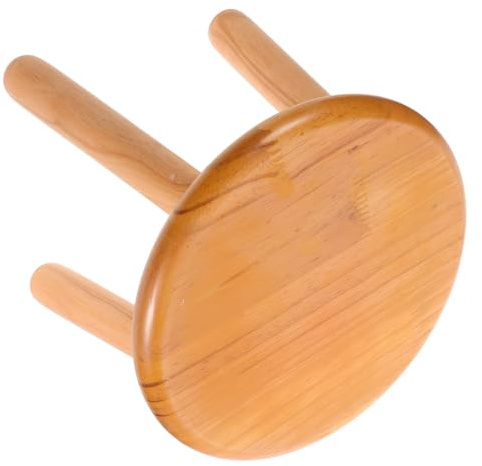 NUOBESTY Support à Plantes en Bois Naturel Robuste et Léger, Escabeau Rond Décoratif pour Plantes D'intérieur, pour Salon et Salle de Bain