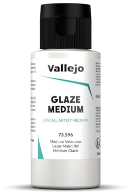 Vallejo Medium Veladuras Incoloro 60 ml Medium für transparente Lasuren - Ideal für Maltechniken und Mischungen - 60 ml - Serie: Veladuras.