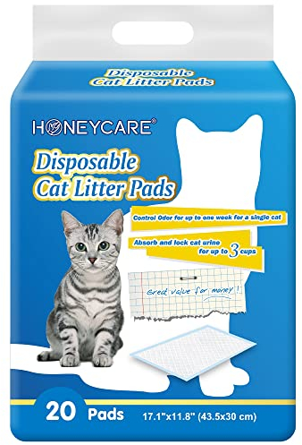 HONEY CARE All-Absorb 20 Zählen Katzenstreu Pads, 43,5 x 30 cm