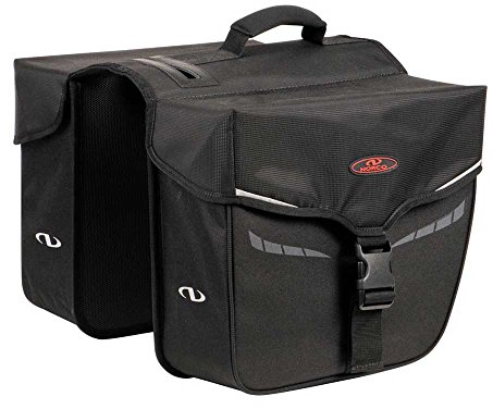 Norco Fahrradtasche Idaho Doppeltasche, Schwarz, 35 x 30 x 13 cm, 10 Liter