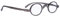 Eyekepper Leser Federschanier Buegel Klassiker Mini Kleine Oval Rund Lesebrillen Grau +1.25