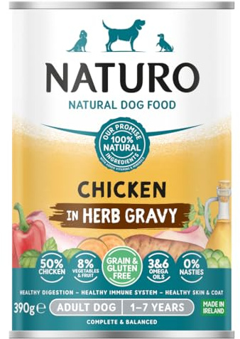 Naturo Adult Dog Wet Food, 390g