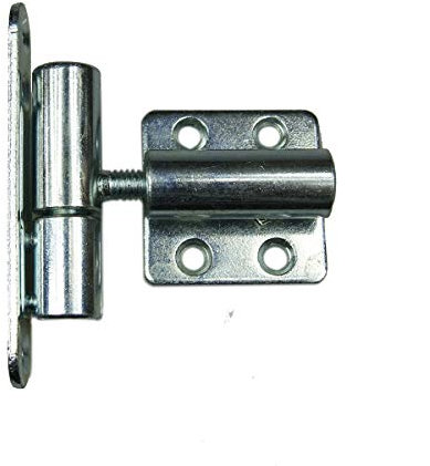 Türband Einbohrband Aufschraubband 15 x 83 mm Tür-Scharnier Türbänder Renovierband für Innentüren Baubeschläge (10 Stück, Weiß mit angeschraubten Teil)