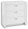 ALASKA Elegante Jugendzimmer Kommode in weiß - stilvolles & ausdrucksstarkes Sideboard mit viel Stauraum - 96 x 94 x 39 cm (B/H/T)
