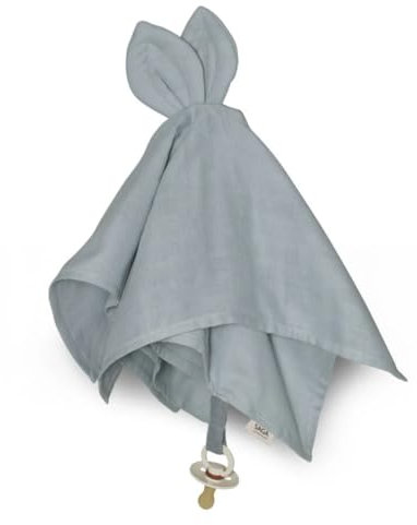 Saga Copenhagen Snoppa Schnuffeltuch Baby Junge Mädchen (Dream Blue, 40x40 cm) | Weiches Schmusetuch für Neugeborene aus Bio-Baumwolle | Kuscheltuch Babys | Praktisches Schnullertuch