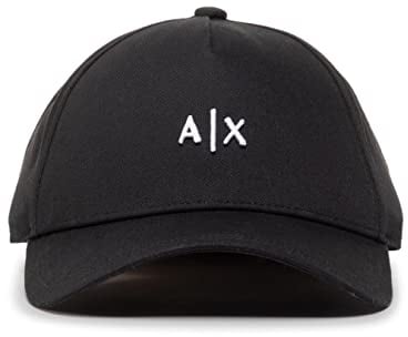 Armani Exchange Herren Baseball Hat Baseball Cap, Schwarz, Einheitsgröße