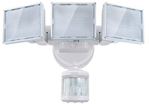 SOLLA Projecteur LED 40W Avec Détecteur de Mouvement, 3000 lm 5000 K Lumière de Sécurité, Angle Réglable, IP65 Étanche pour Garage, Coin