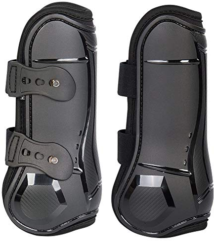 Harry's Horse Gamaschen Percy Air Pony vorne, Farbe:schwarz, Größe:cob