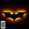 Rétro LED Chambre Enfant Applique Murale avec Télécommande Créatif Batman RGB Lampe Murale Argent Miroir veilleuse Vintage Plafonnier Industriel Lampe de Mur Bar Chambre à Coucher Cuisine Café(USB)