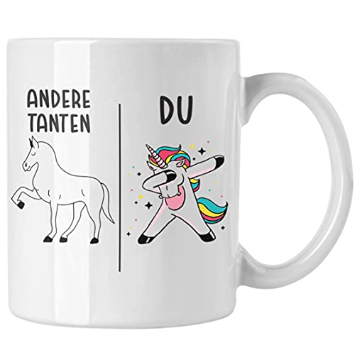 Generisch Beste Tante Geschenktasse mit Spruch Kaffeetasse für Tante