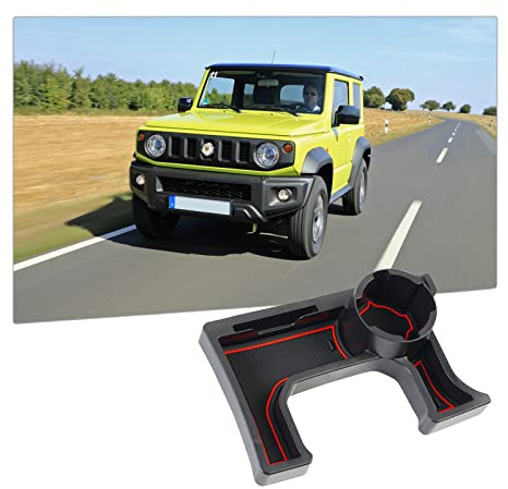 ZCLINKO Kompatibel mit Suzuki Jimny JB64 JB74 2018-2024 2025 MT Mittelkonsole Aufbewahrungsbox, Armlehne Handschuhfach Organizer Tray Storage Box Auto Zubehör mit Gummimatte 3 Farben